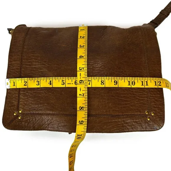 Jerome Dreyfuss Albert Messenger Crossbody Bag Brown Leather - Picture 15 of 16